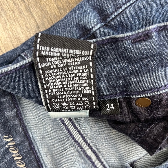 7 For All Mankind Skinny Blue Jeans Pants Denim ((size 24)) - Picture 8 of 8